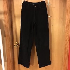 Vintage black corduroy high waisted pants